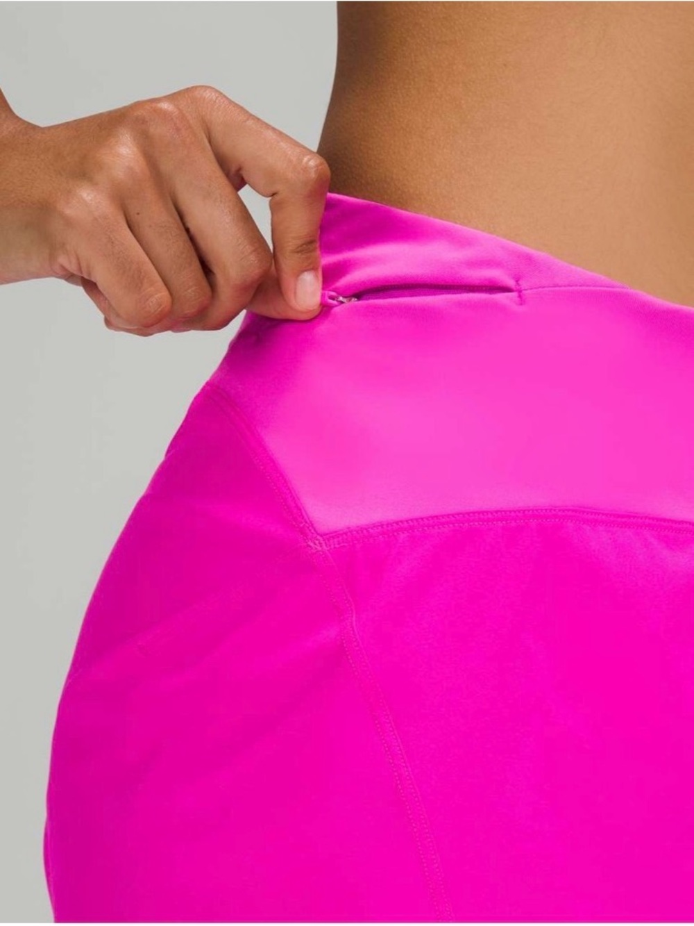 EUC Lululemon Essential Running High-Rise Short 4" Pow Pink - Picture 4 of 10